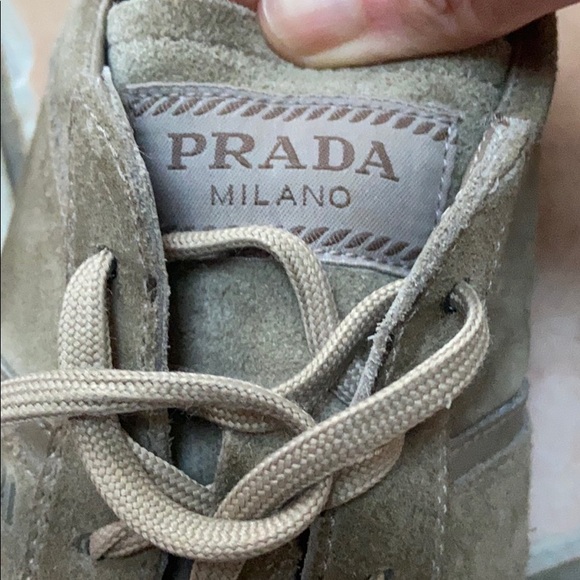 Prada suede shoes in taupe - very good condition - Picture 8 of 11
